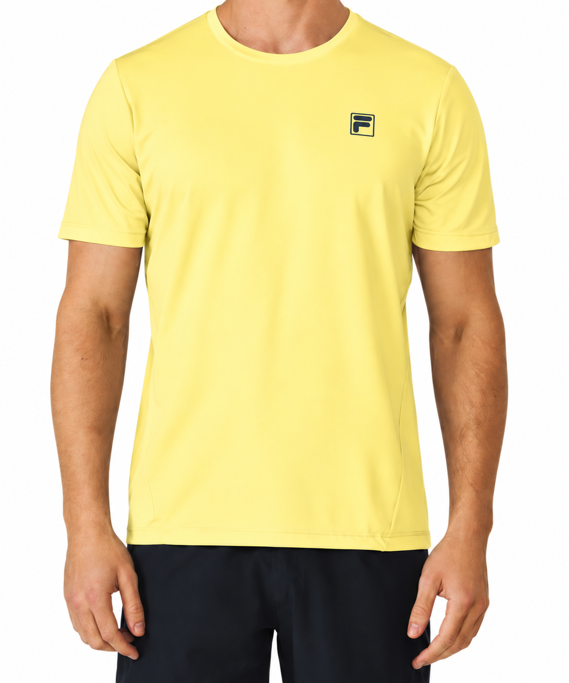 Camiseta Fila Tennis Basic -  Amarelo Pastel Claro